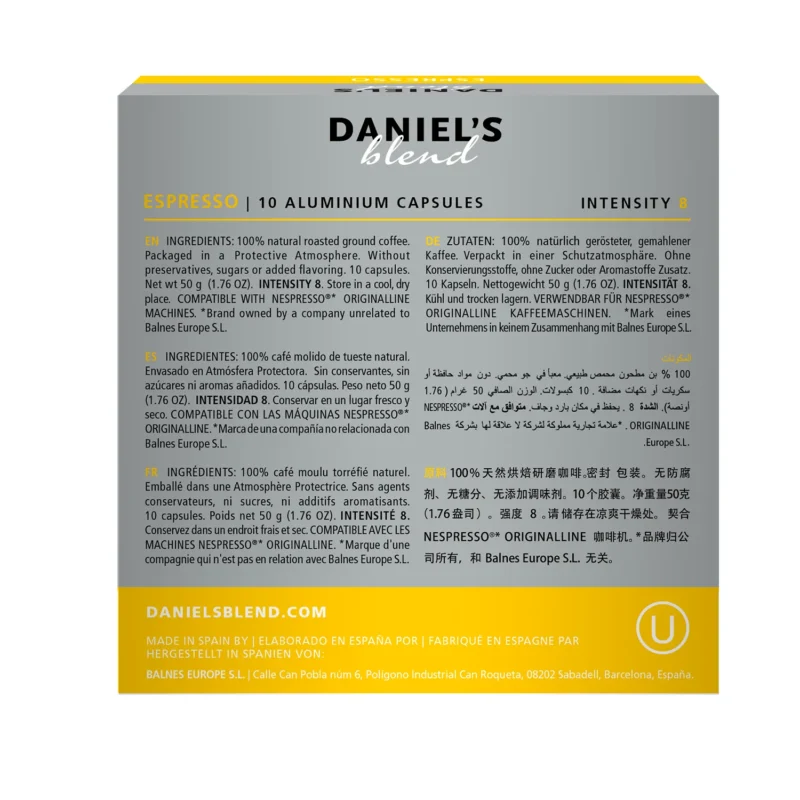 packs daniels DORSO ALUMINIO Espresso